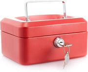 Cassetto di Deposito Rosso - Deposito Sicuro di Denaro e Oggetti di Valore