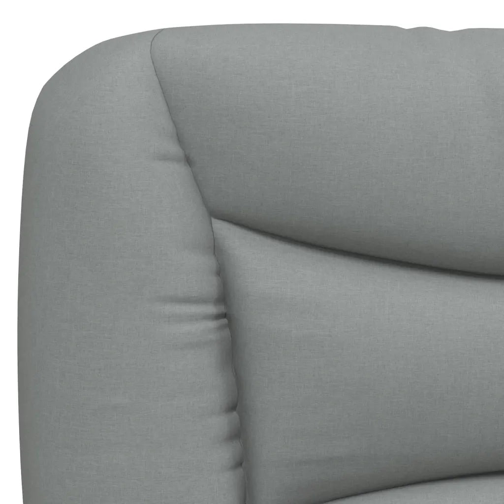 Cuscino Testiera Hvar Grigio Chiaro 140 cm in Tessuto CFW6067065