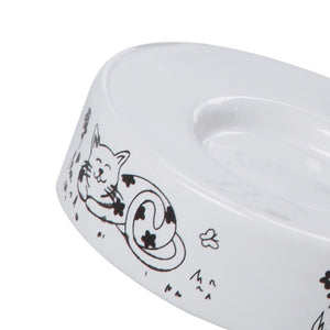 Porta sapone serie fibi in ceramica bianco decorato