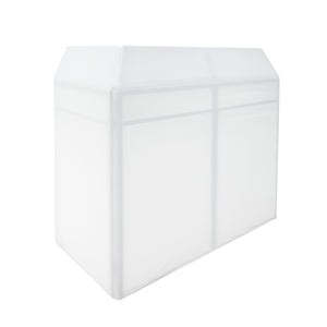 Booth DJ Professionale Pieghevole con Ripiano per Mixer, Coperture e Borsa