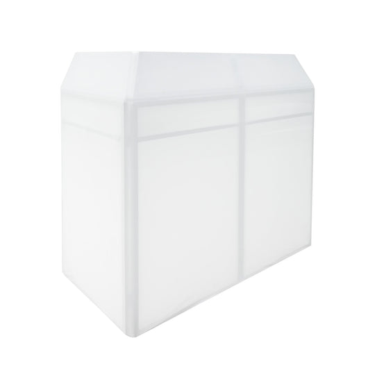 Booth DJ Professionale Pieghevole con Ripiano per Mixer, Coperture e Borsa