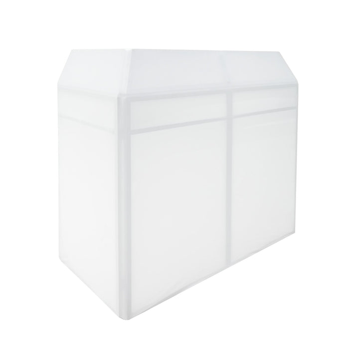 Booth DJ Professionale Pieghevole con Ripiano per Mixer, Coperture e Borsa