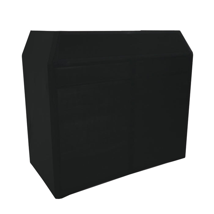 Booth DJ Professionale Pieghevole con Ripiano per Mixer, Coperture e Borsa