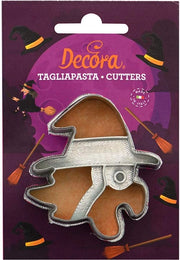 Decorazione 0255093 SUITSTEEKER PLASTICA A FORMA DI BEFANA 8 X H 2,2 CM, Grigio