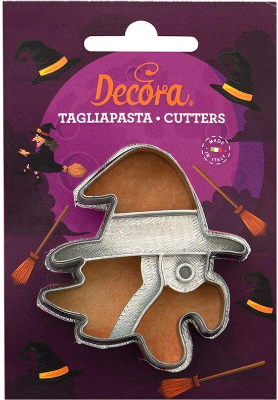 Decorazione 0255093 SUITSTEEKER PLASTICA A FORMA DI BEFANA 8 X H 2,2 CM, Grigio