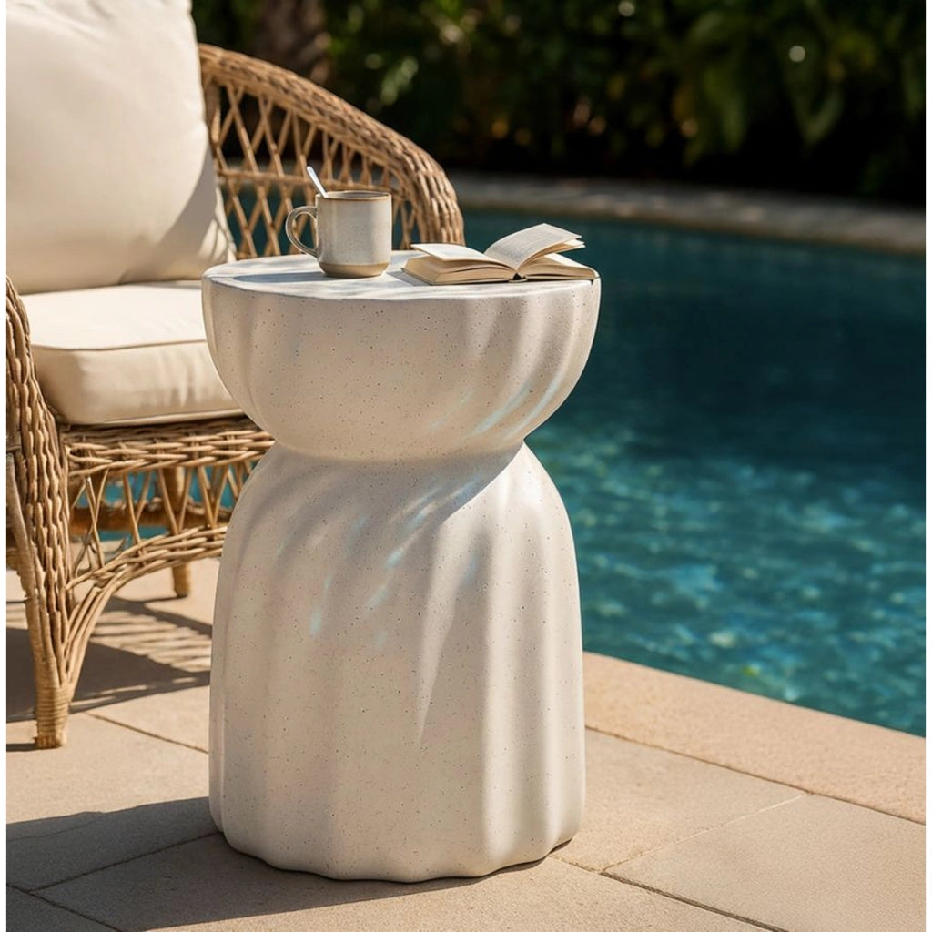 Tavolino VKH1073, Beige, MgO, 36x36x47,5 cm