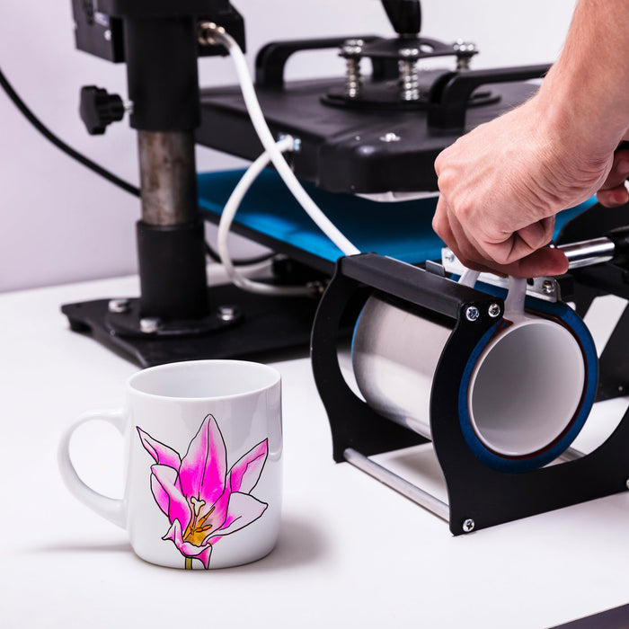 Tazze Sublimazione 300ml 36pz Bianche con Scatole Regalo e Nastro Termico