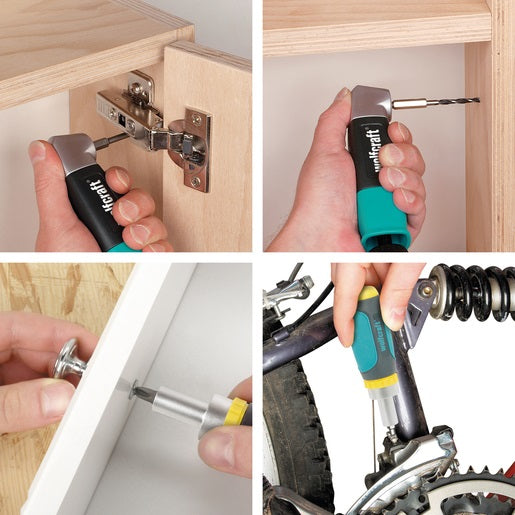 ADATTATORE 90° PER INSERTI E PUNTE TRAPANO