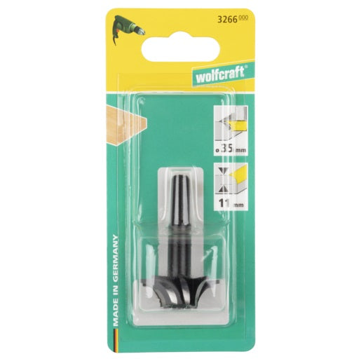 FRESA D.35MM PER CREARE QUARTI DI TONDO IN LEGNO