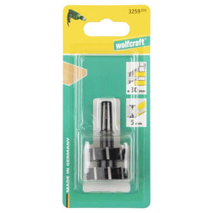 FRESA D.30MM H22MM INCASTRI MASCHI LEGNO DA 5MM