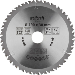 LAMA 30 DENTI SEGA D.190MM FORO 30MM LEGNO