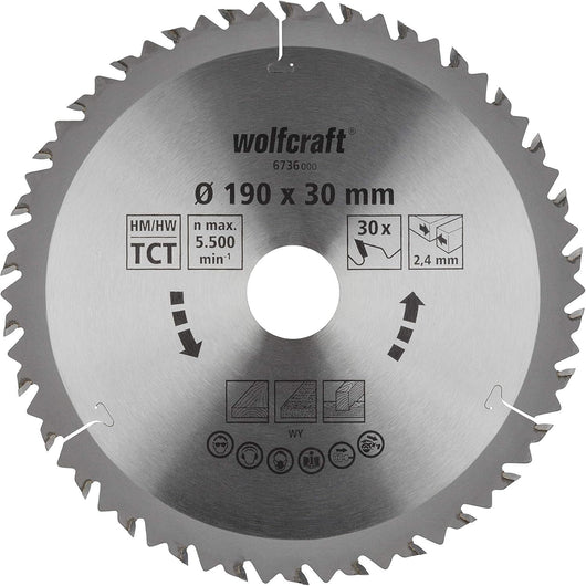 LAMA 30 DENTI SEGA D.190MM FORO 30MM LEGNO
