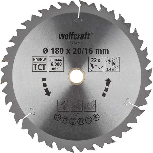 LAMA 22 DENTI SEGA D. 180MM FORO 20MM LEGNO