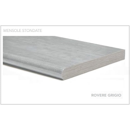 RIPIANO STONDATO ROVERE GRIGIO CM. 1.8X20X100
