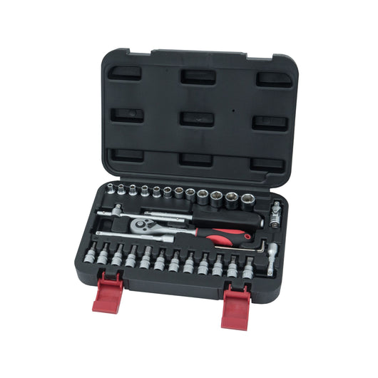 SET 33 CHIAVI A BUSSOLA 1/4" CON CRICCHETTO