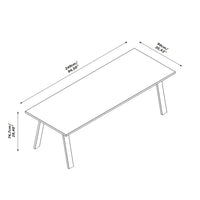 TAVOLO RIUNIONE DAVINCI 240X90XH75CM NOCE BRERA