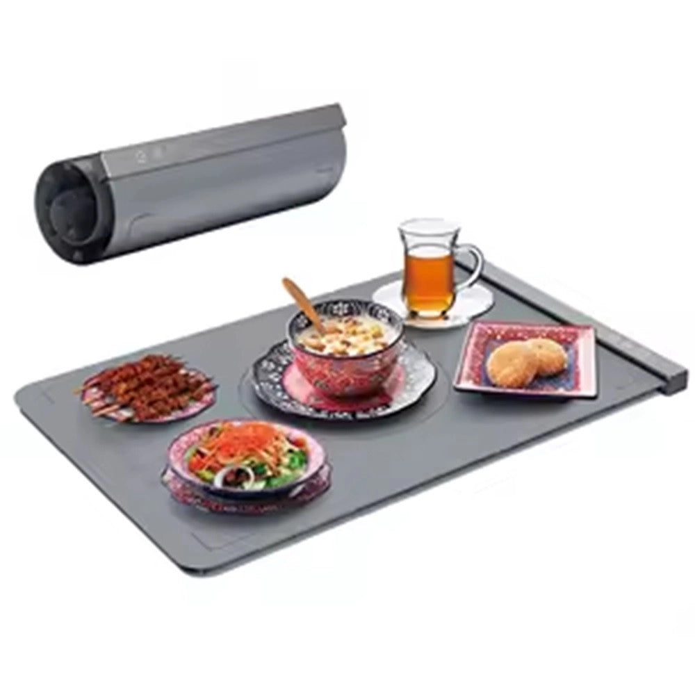 Trade Shop - Vassoio Riscaldante Scaldavivande Elettrico Tappetino Pieghevole Flessibile In Silicone -