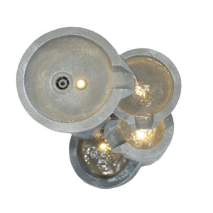 Fontana da Giardino Elettrica con LED e Cascata – Tranquil Tiers