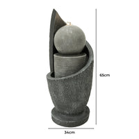 Fontana da Giardino Elettrica con LED e Cascata – Zen Cascade