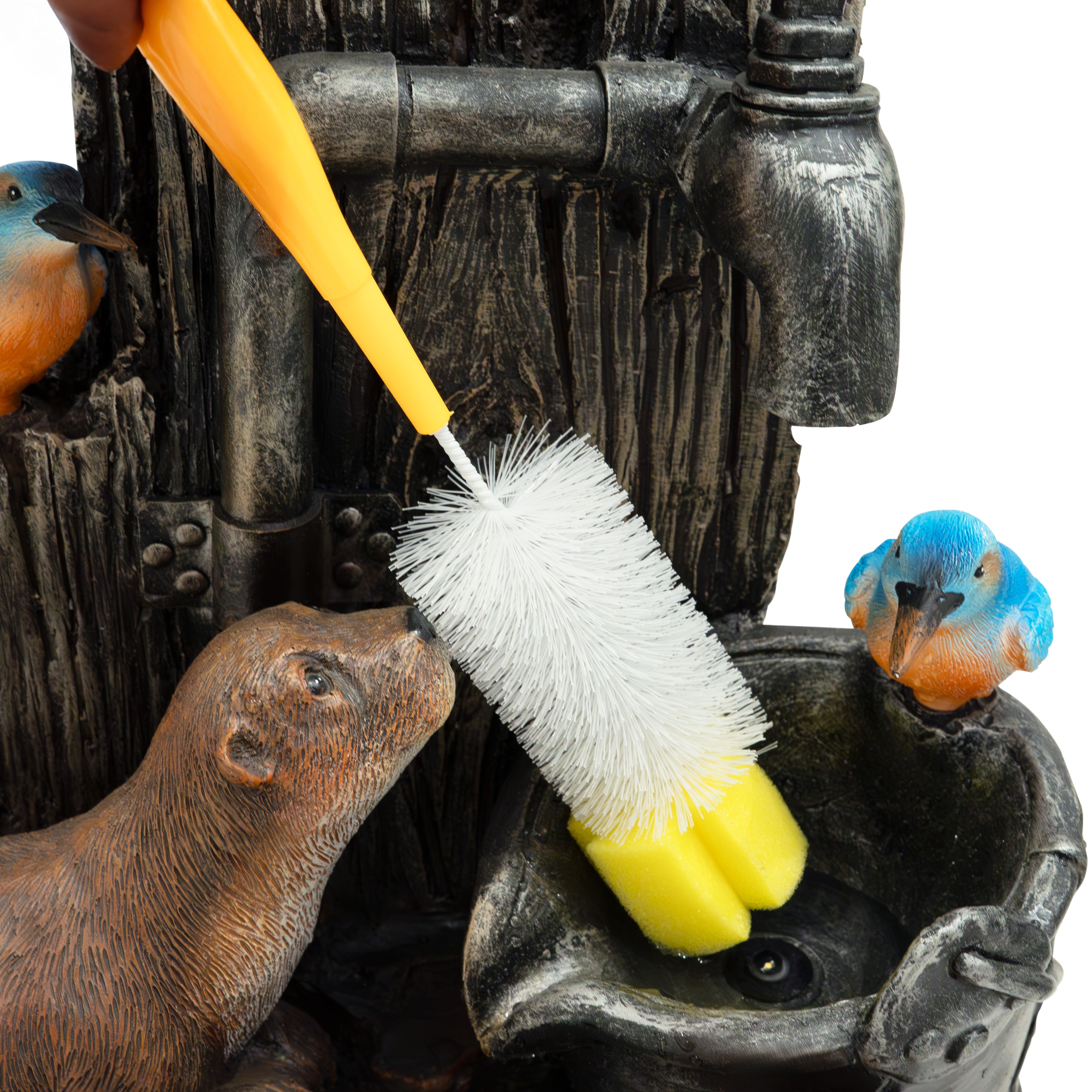 Fontana da Giardino Elettrica con LED e Cascata – Otter Oasis