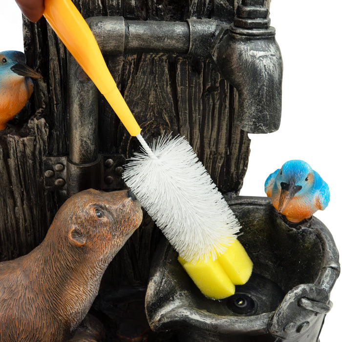 Fontana da Giardino Elettrica con LED e Cascata – Otter Oasis