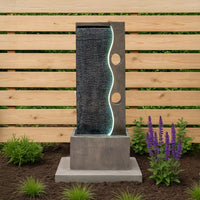 Fontana da Giardino Elettrica con LED e Cascata – Harmony Falls