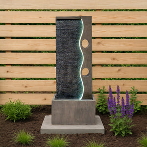 Fontana da Giardino Elettrica con LED e Cascata – Harmony Falls