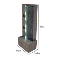 Fontana da Giardino Elettrica con LED e Cascata – Harmony Falls