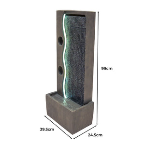 Fontana da Giardino Elettrica con LED e Cascata – Harmony Falls