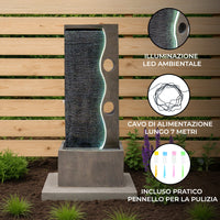 Fontana da Giardino Elettrica con LED e Cascata – Harmony Falls