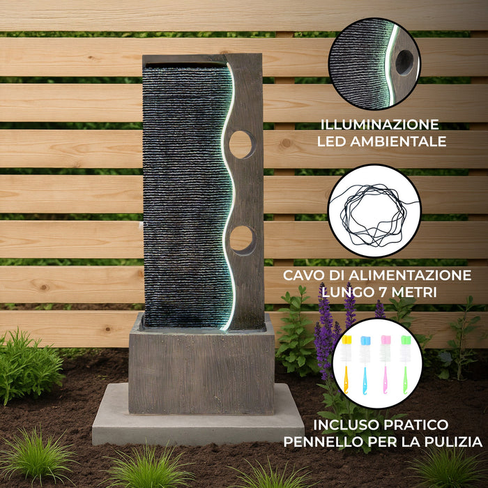 Fontana da Giardino Elettrica con LED e Cascata – Harmony Falls