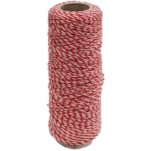 lenza x muratori in pp bianco/rosso mt.100 cod:ferx.2142