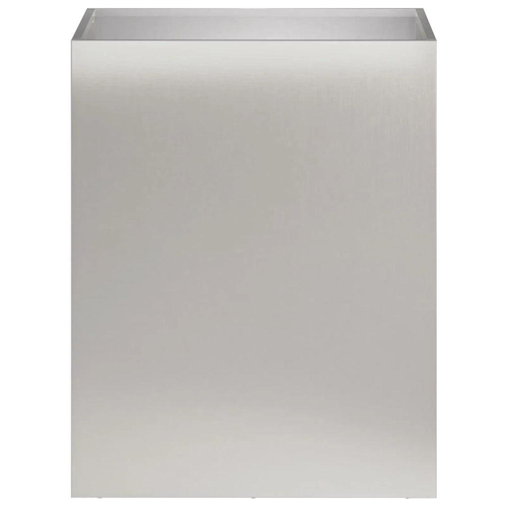 Vaso da giardino Argento 40 x 30 x 40 cm Acciaio Inox 8005478