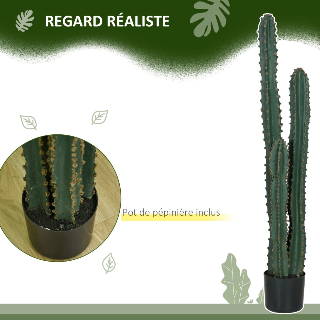 Pianta artificiale cactus grande realismo ¨C zephmum ¨C verde ?18x120 cm