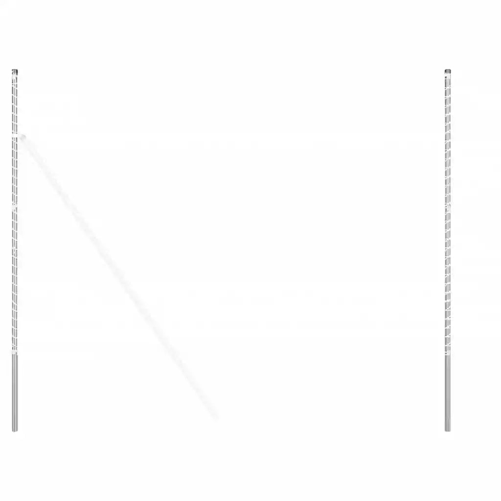 Palo della recinzione 2 pz Argento CFW1813398