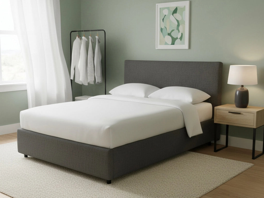 Staines, Letto Singolo Sfoderabile Made in Italy, Grigio Tortora
