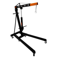 Gru Motore 2 Tonnellate e Bilanciatore Maniglia Idraulica Gambe Pieghevoli