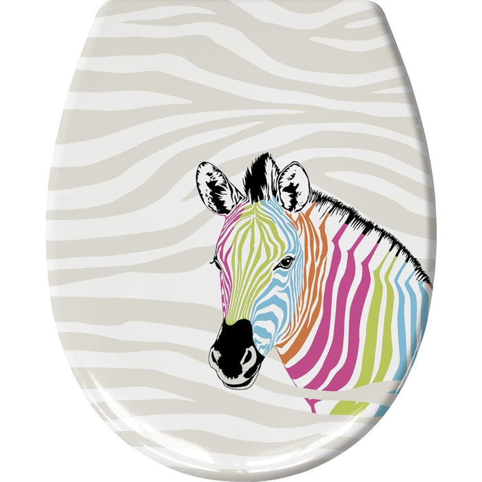 Kleine wolke 1835148075 zebra-sedile per wc, in plastica, 37 x 4