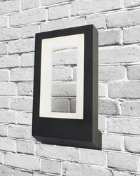 Applique Moderna Berlino Alluminio Grigio Policarbonato Bianco Led 11W 4000K