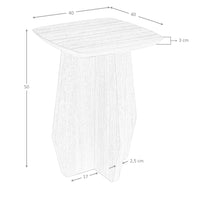 Tavolo angolare quadrato in noce
