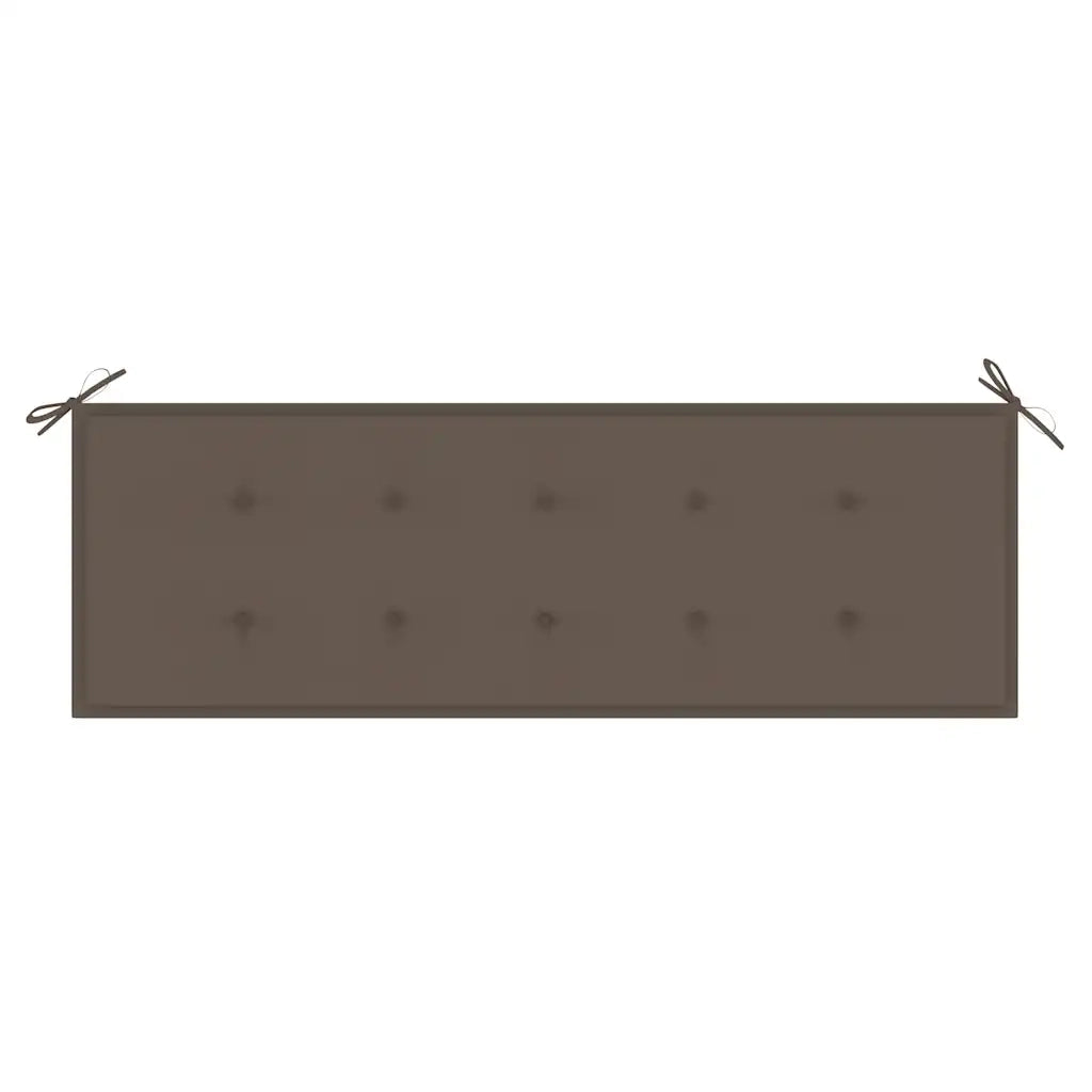 Panchina da Giardino | Panca da Giardino 3 Posti e Cuscino 150cm Massello Eucalipto