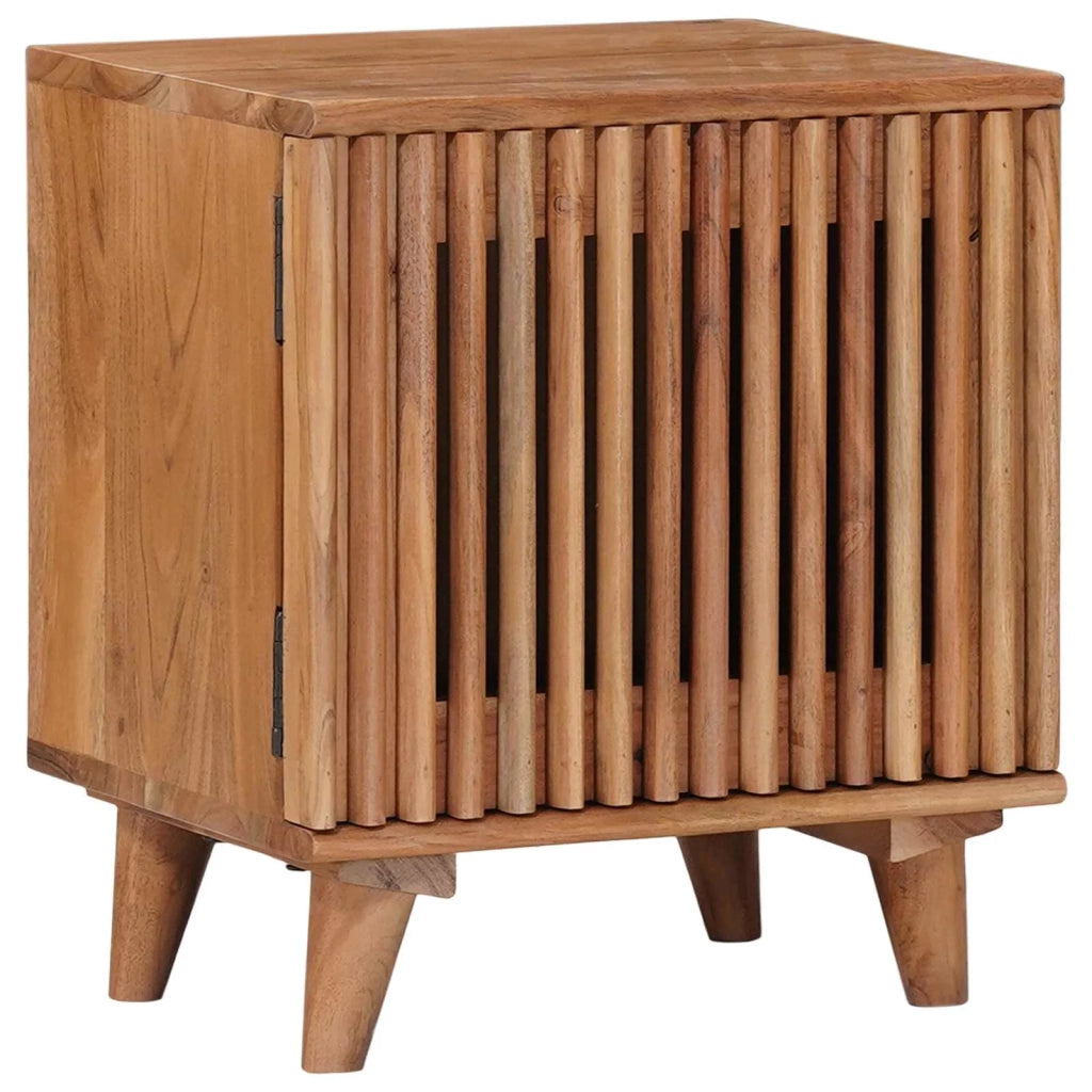 Comodino a muro fatto a mano Marrone Teak 40 x 30 x 45 cm