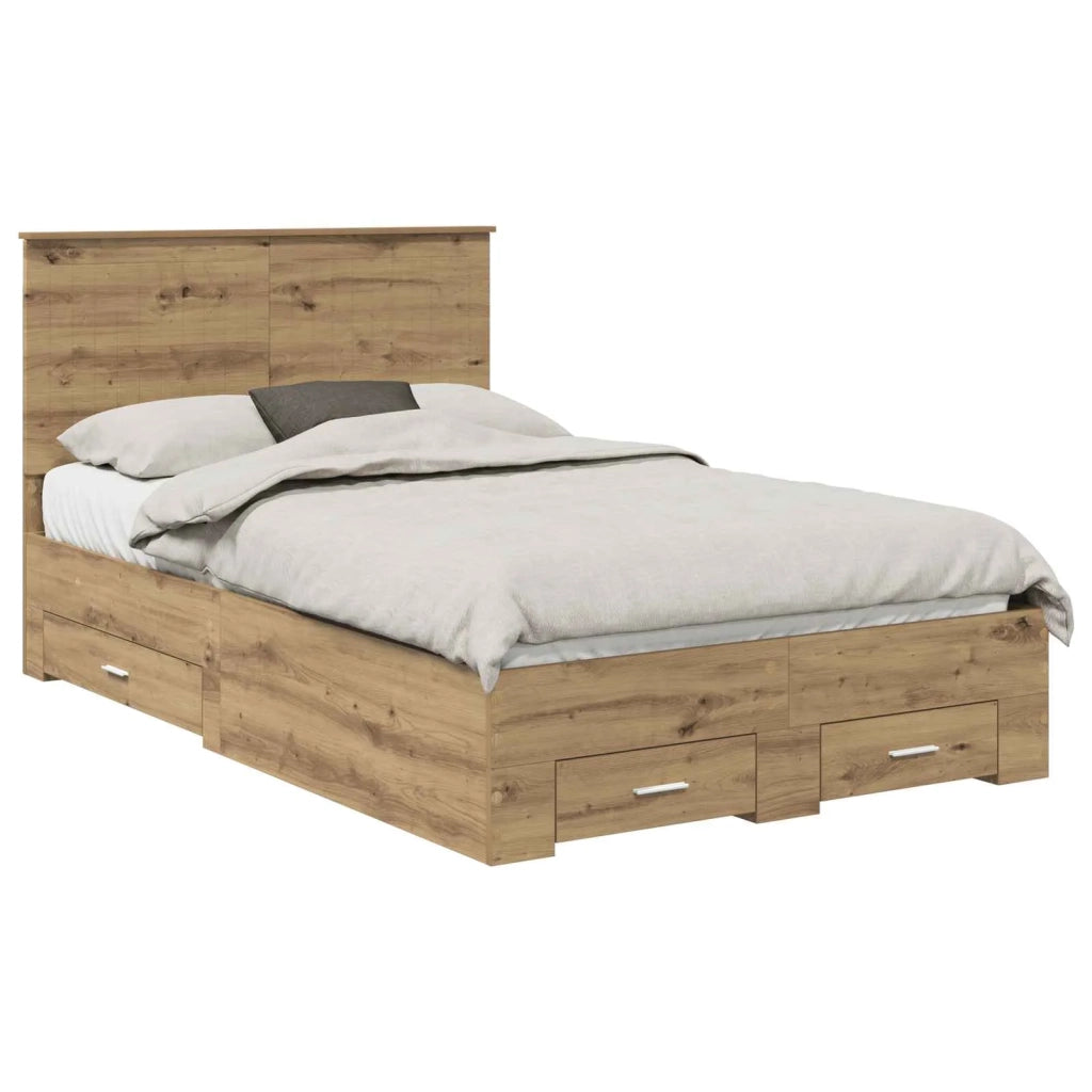 Struttura del letto Rovere artigianale 120 x 190 cm 3411340