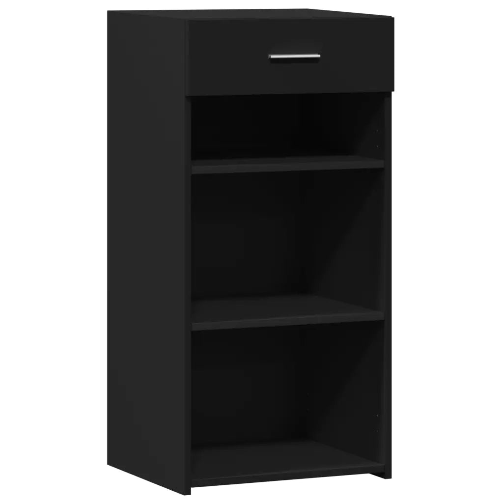 Credenza | Madia | Buffet da pranzo | Armadio da pranzo Nera 45x42,5x93 cm in Legno Multistrato