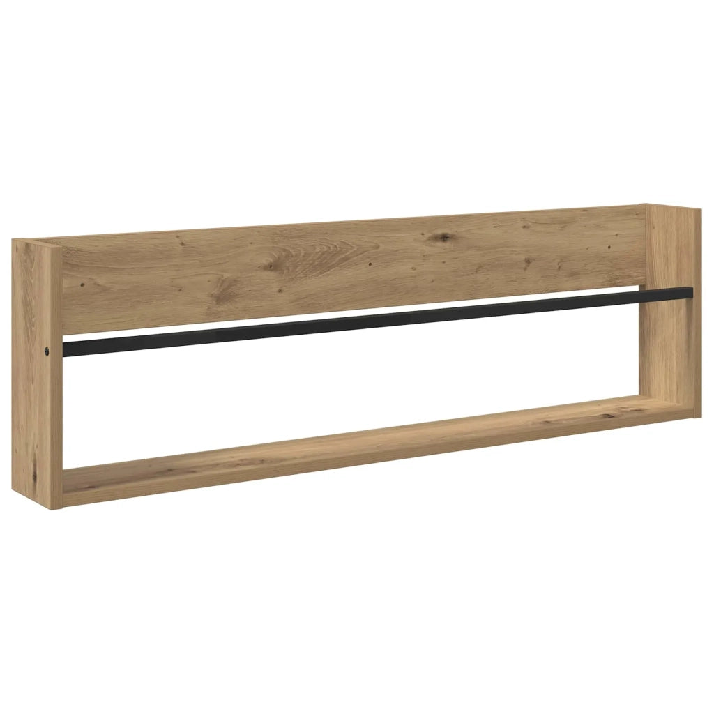 Scaffale per riviste 2 pz Rovere artigianale 100 x 12 x 30 cm CFW2121899