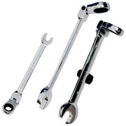 Trade Shop - Chiave Combinate A Cricchetto Chrome Vanadium Con Testa Snodabile Misura Mm -    -8 Mm   -