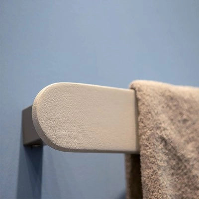 Scaldasalviette elettrico Ness 48 cm resina sabbia 40W in ceramica