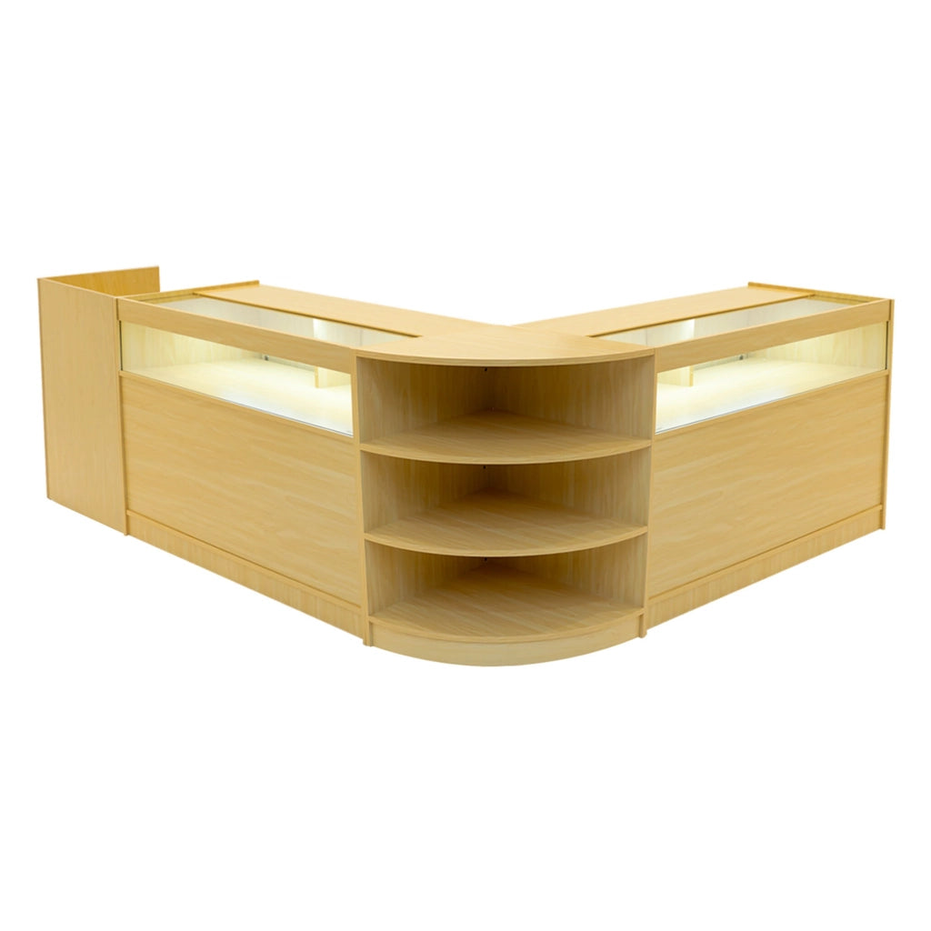 Set Banconi Acero LED Sagittarius B1200 LM60 TB60 Vetrina con Serratura