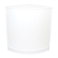 Bancone Angolare CM60 Bianco – MDF con 2 Ripiani Interni