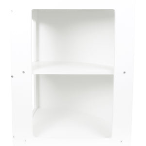 Bancone Angolare CM60 Bianco – MDF con 2 Ripiani Interni